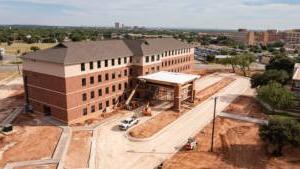 Construction of Prichard Hall, set to open for the fall 2024 semester.